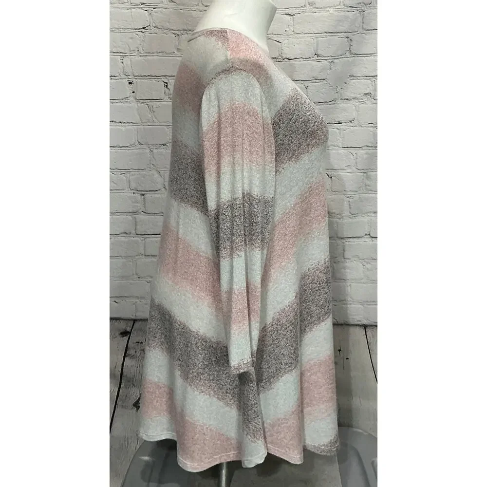 Lane Bryant Women's Ombré Striped Sweater (Size 22/24)